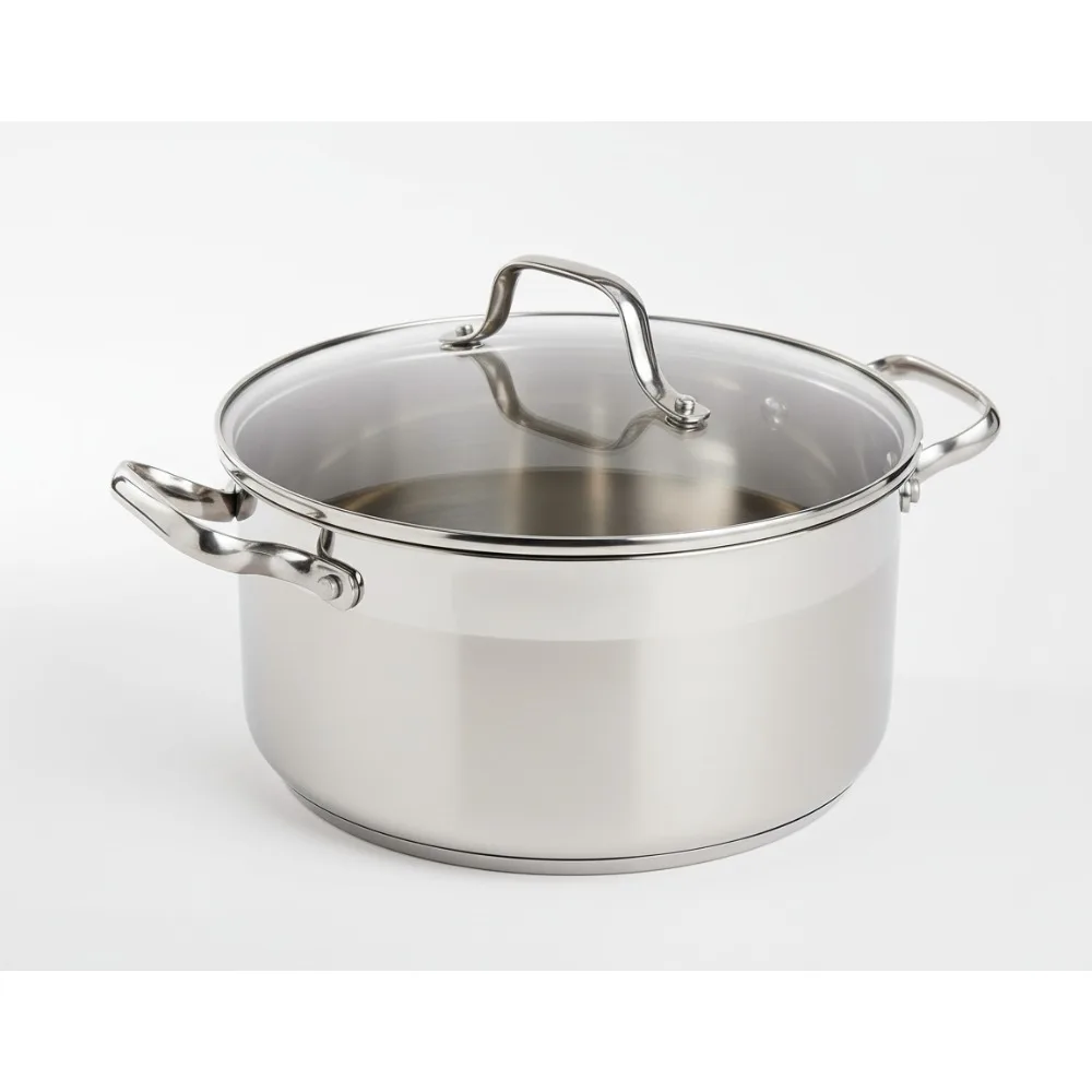 

Премиум 9,5-дюймовая кастрюля из нержавеющей стали, индукционная безопасная духовка, посуда для бройлеров для домашних повара