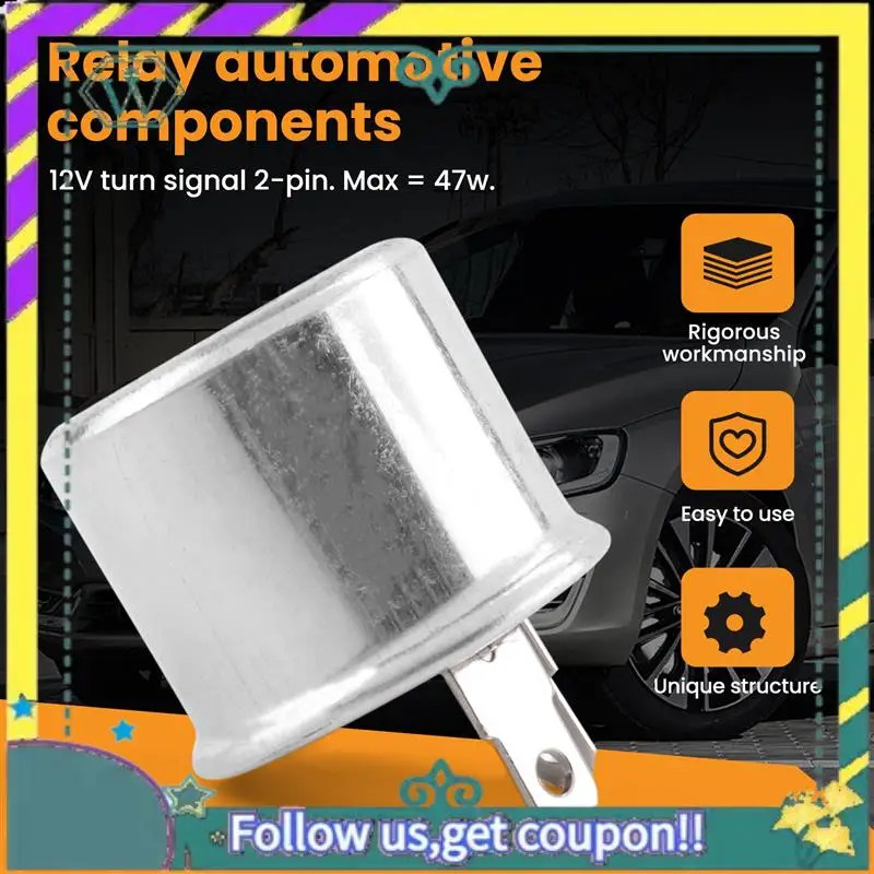 

Модернизированный классический автомобильный мигающий блок, релейные индикаторы, 12 В, указатель поворота, 2 контакта