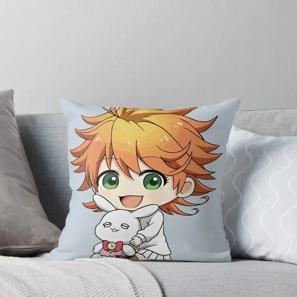 The Promised Neverland- Emma Throw Pillow وسائد زخرفية غطاء وسادة ديكور فاخرة