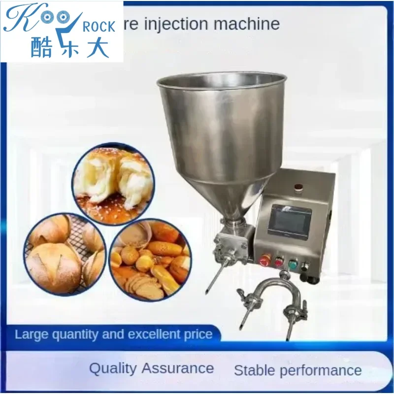 Professional Automatic Food Processor with Cream Injecting Nozzle and Pastry Filling Attachment