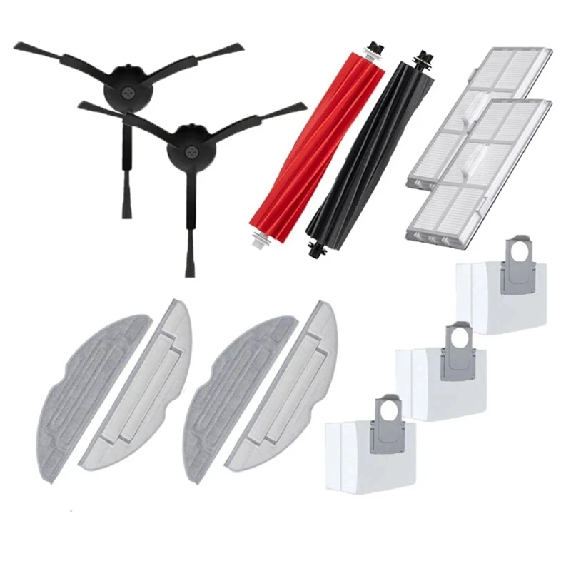 

Accessories Side Brush Filter Mop Cloth Dust Bags Vacuum Cleaner Spare Parts Accessories For Roborock S8 / S8 + / S8 Pro / G20