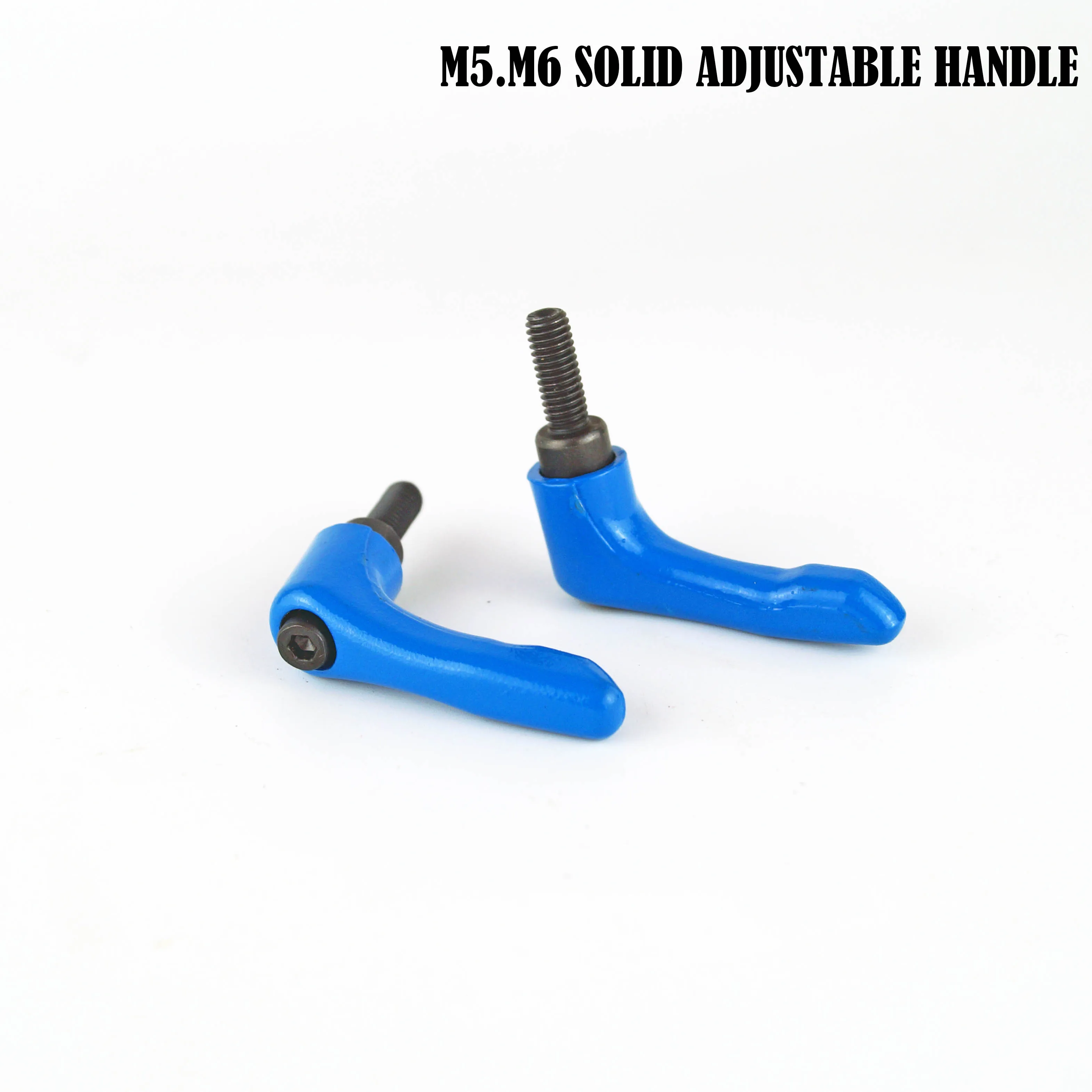 M5 M6 Black Solid Adjustable Handle Clamping Lever Arms Tension Levers