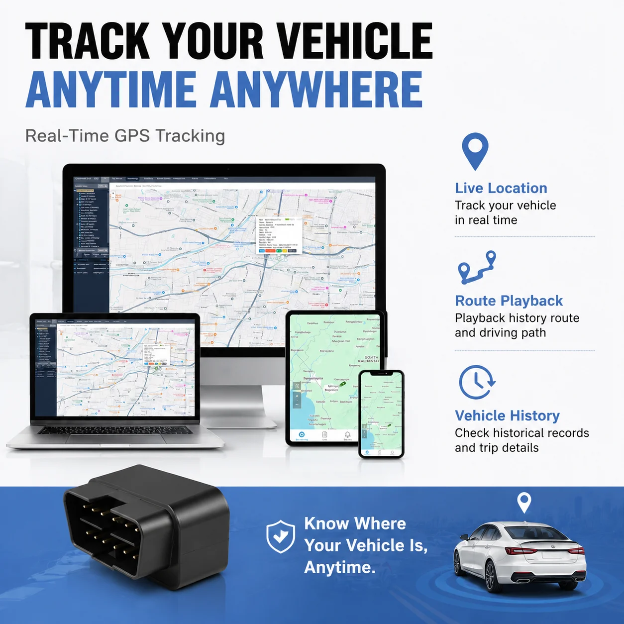 4G OBD GPS Vehicle Tracker Rea - Heavy Equipment Gps Tracker ulasan dan harga