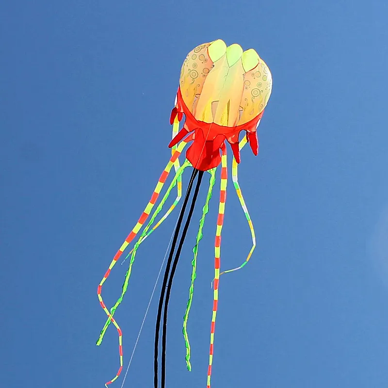 bezpłatna wysyłka latawiec meduzy latający miękki kołowrotek latawca dla dorosłych gra ręczna tęczowy latawiec nylonowy latawiec tkanina kitesurf bar vlieger fun