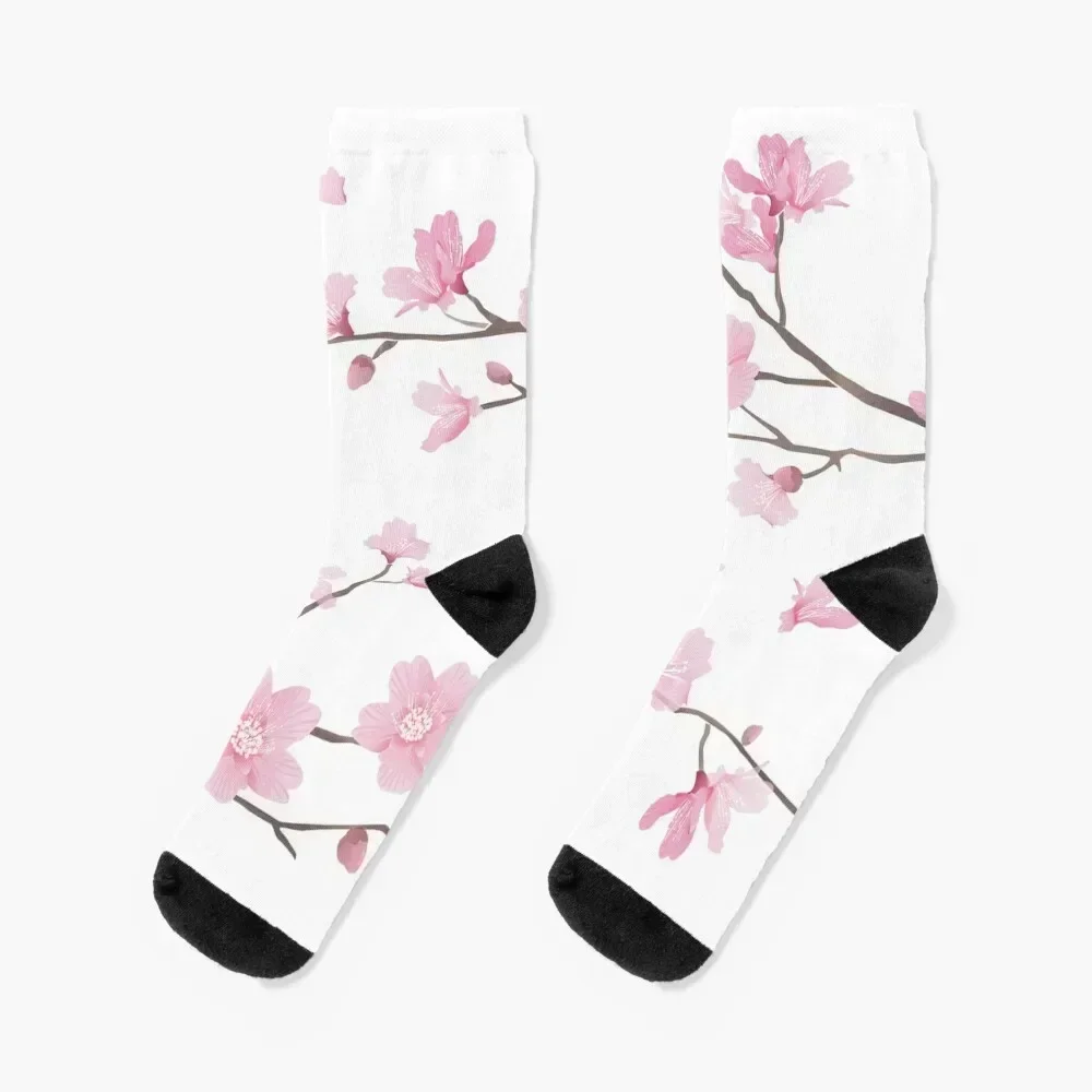 

Cherry Blossom flower plant - Transparent Background Socks Stockings man Men's christmas gifts Socks Man Women's