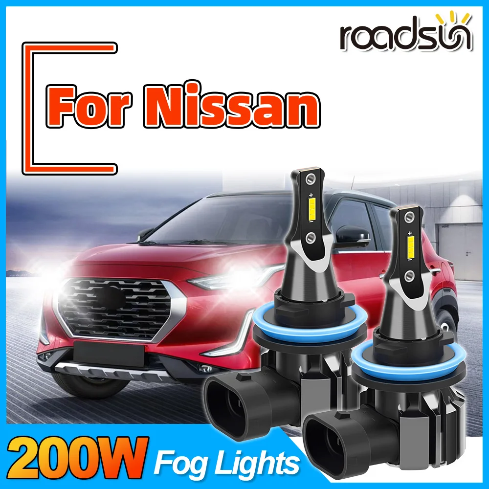 

2 шт. автомобильные фары 8 CSP чип противотуманные фары 6000K 12V для Nissan Almera Frontier Juke Kicks Leaf Maxima Note Pathfinder Qashqai j10/j11