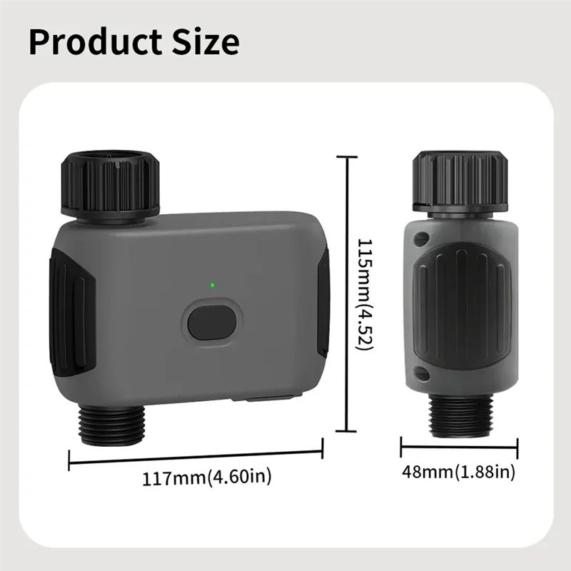 【Must-Haves】Smart Bluetooth Gartenbewässerungsventil Tuya Bewässerungstimer Fernbedienungsfilter Waschbar Programmierbarer Timer Sprink