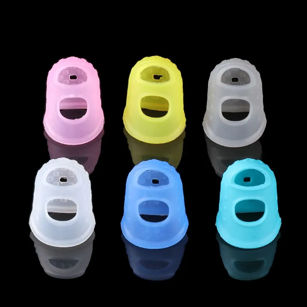 High Quality Non-slip Antipain Finger Guards Fingerstall For Ukulele Guitar Fingertip Protection Guitars Press Accessories