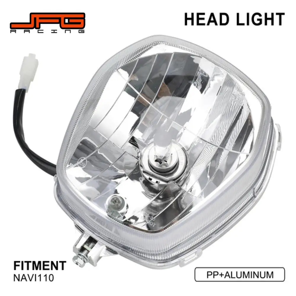 

Motorcycle Accessories Front Headlight Headlamp Light Assembly For Honda DREAMWING Navi110 NAVI 110 Mini Bike PP ALUMINIUM