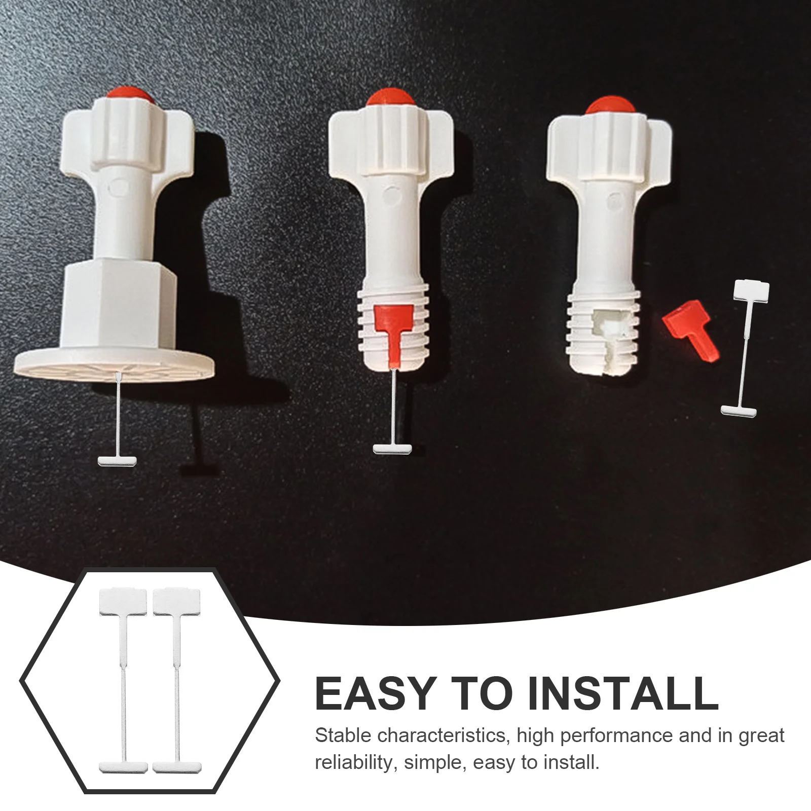 

200Pcs Tile Leveler Steel Pin 0.9mm Hard Steel Durable Tile Leveling Clips for Ceramic Stone Home Construction Spacers