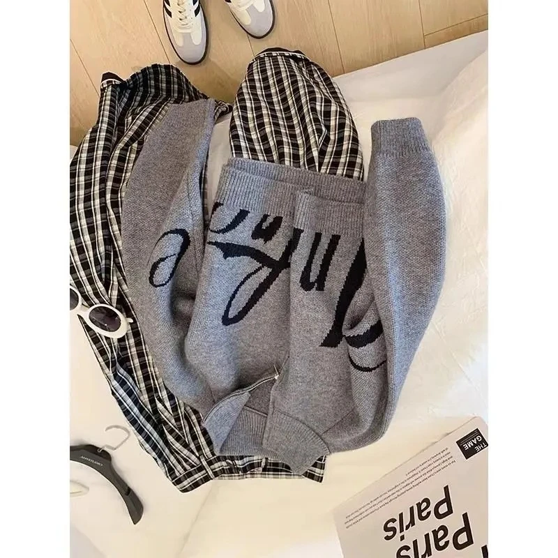 Women Clothing Half-Zip Pullover Sweater Women Autumn Winter Crop Top Soft Lazy Casual Vintage Knitwear Loose Jumpers Trendy