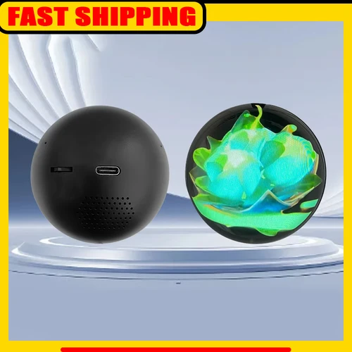 Reproductor de bola de cristal 3d, pantalla de vídeo personalizable, bola de cristal, pantalla electrónica, regalo perfecto para parejas, mascotas y memoria