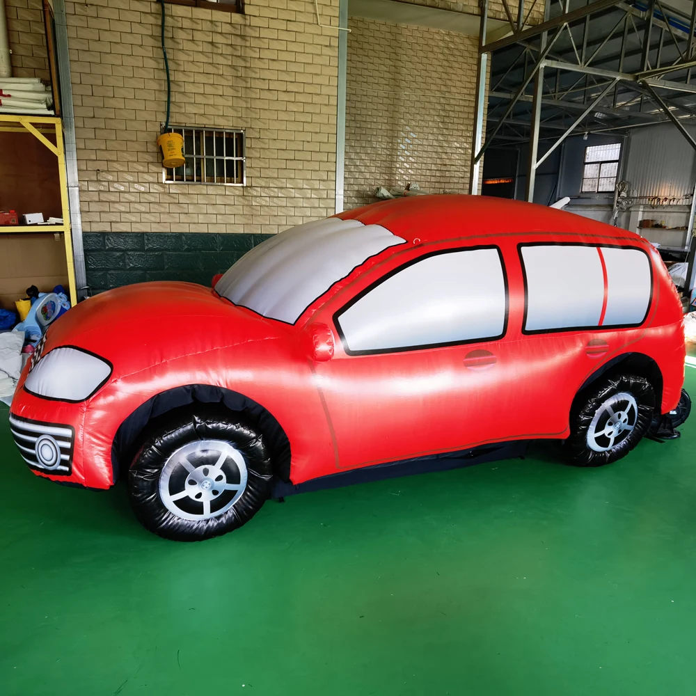 

wholesale Customize life size 4mL giant Inflatable Car model,large flying helium balloon Floating racing automobile For