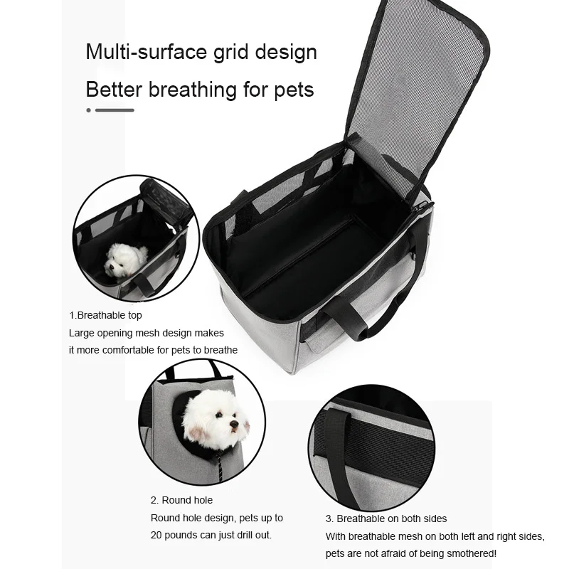 Pet Carrier Bag Kennel for Cat Small Dog Backpack Travel Car Seat Transport Moving Puppy  Women Animals Walking Box Accessories