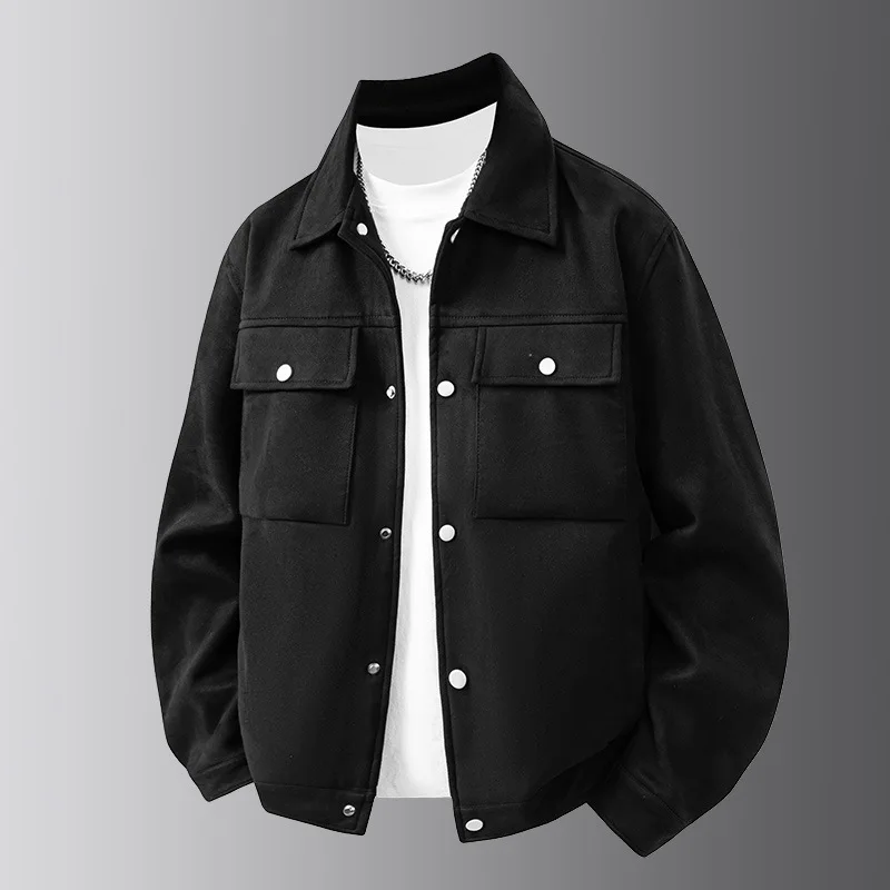 Deerskin Jacket TheClassic Fashionable Simple Casualfor Spring Autum NC Trendy Versatile Comfortable Clothing