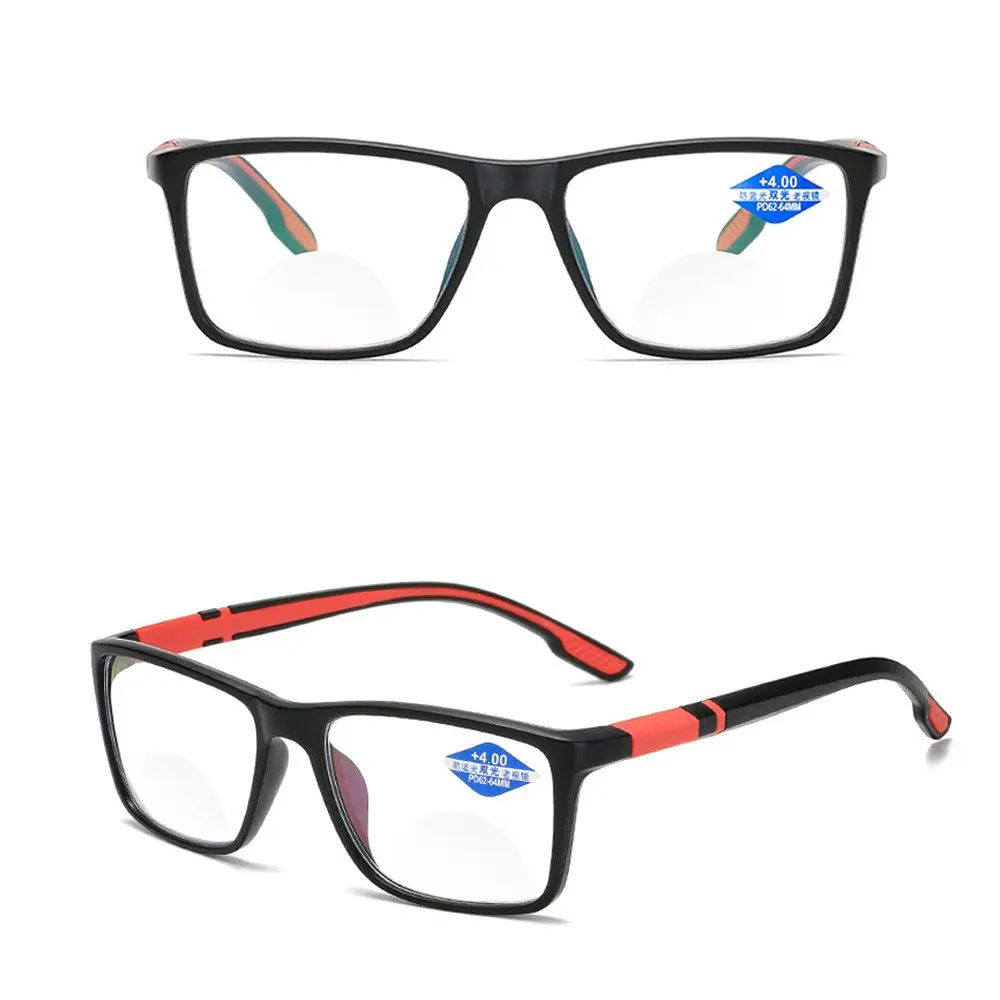 Progressive Multifocal Lens Reading Glasses Men Anti-Blue Light Eyeglasses Eye Protection Ultra Light Frame Women Glasses