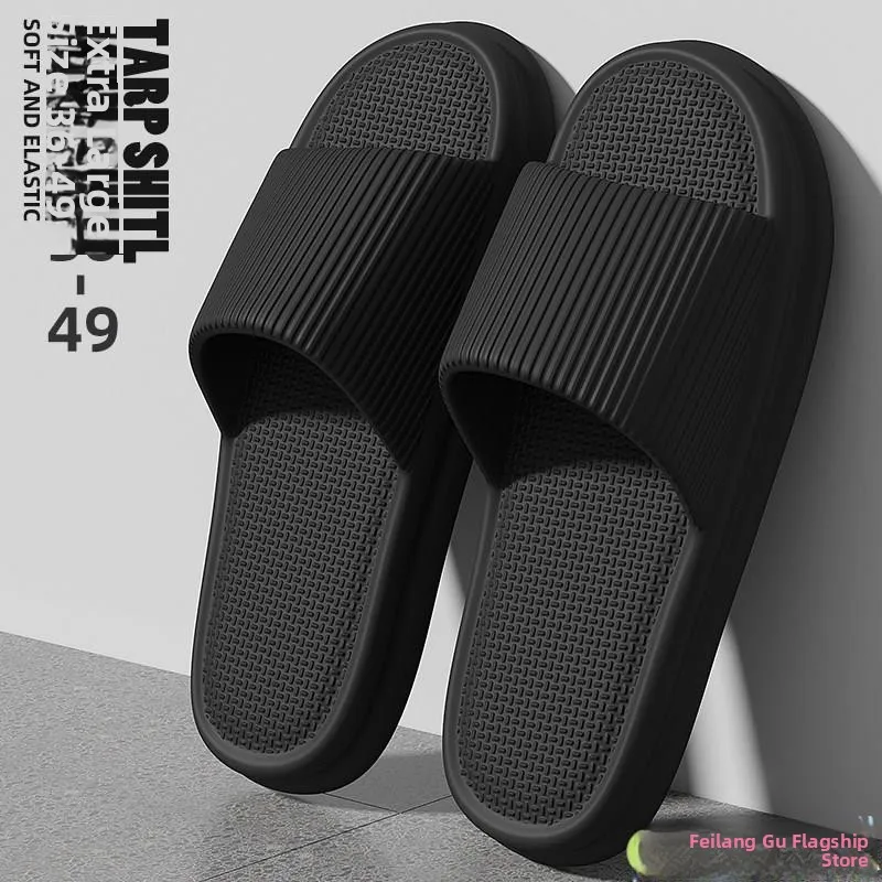 

Large Size Men's Slippers Summer 2026 New Outdoor Indoor Home Bathroom Anti-slip EVA Flat Sandals Simple Style Daily Wear