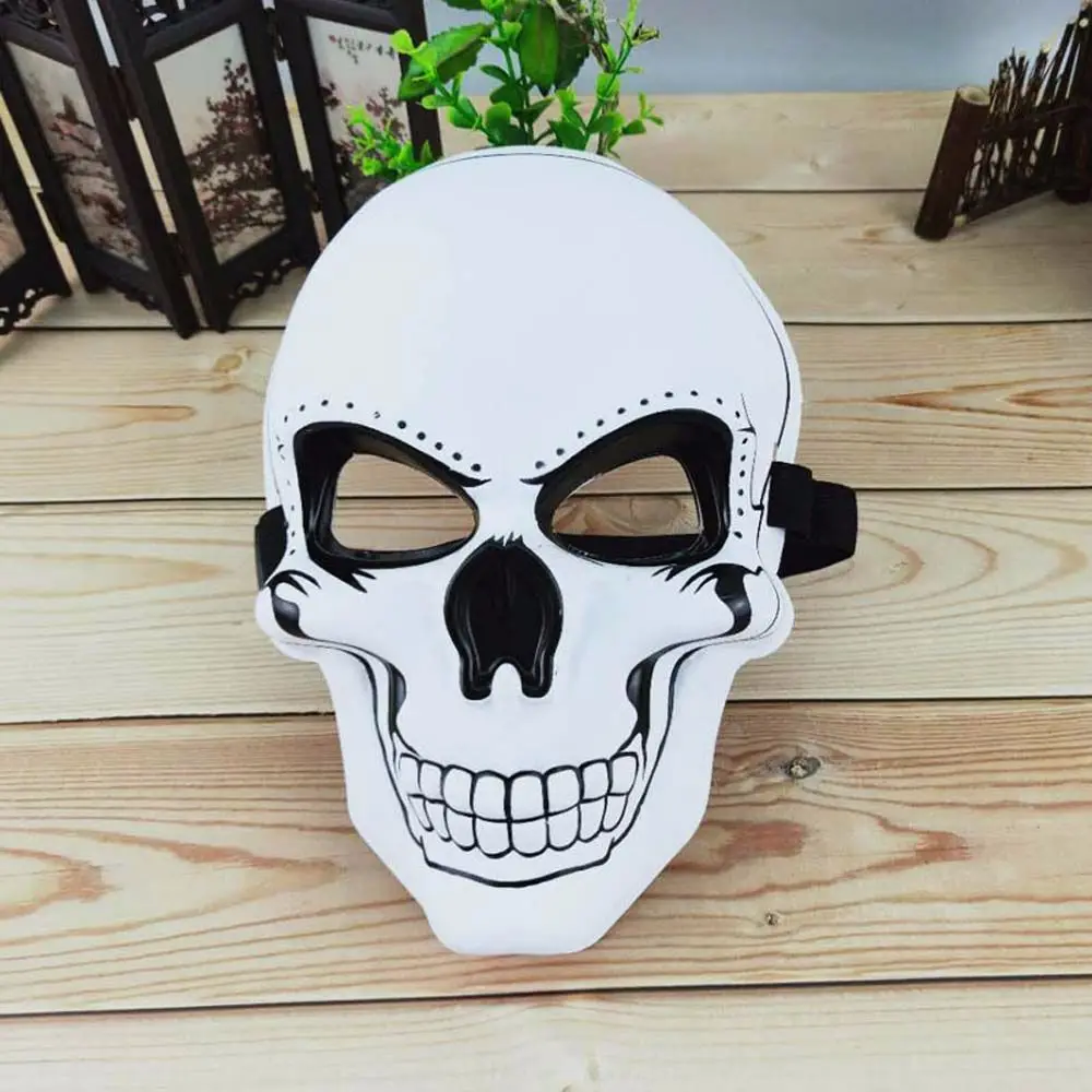 Plastic EL Dedicated Skeleton Anime Mask Headwear Skull Party Props Party Mask Props Cosplay Mask Horror Mask