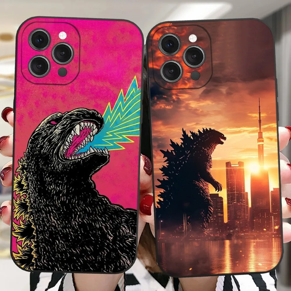 Monster G-GodzillaS Phone Case For iPhone 16,15,14,13,12,11 Plus,Pro,Max,XR,XS,X,7,8 Plus,SE,Mini Silicone Soft