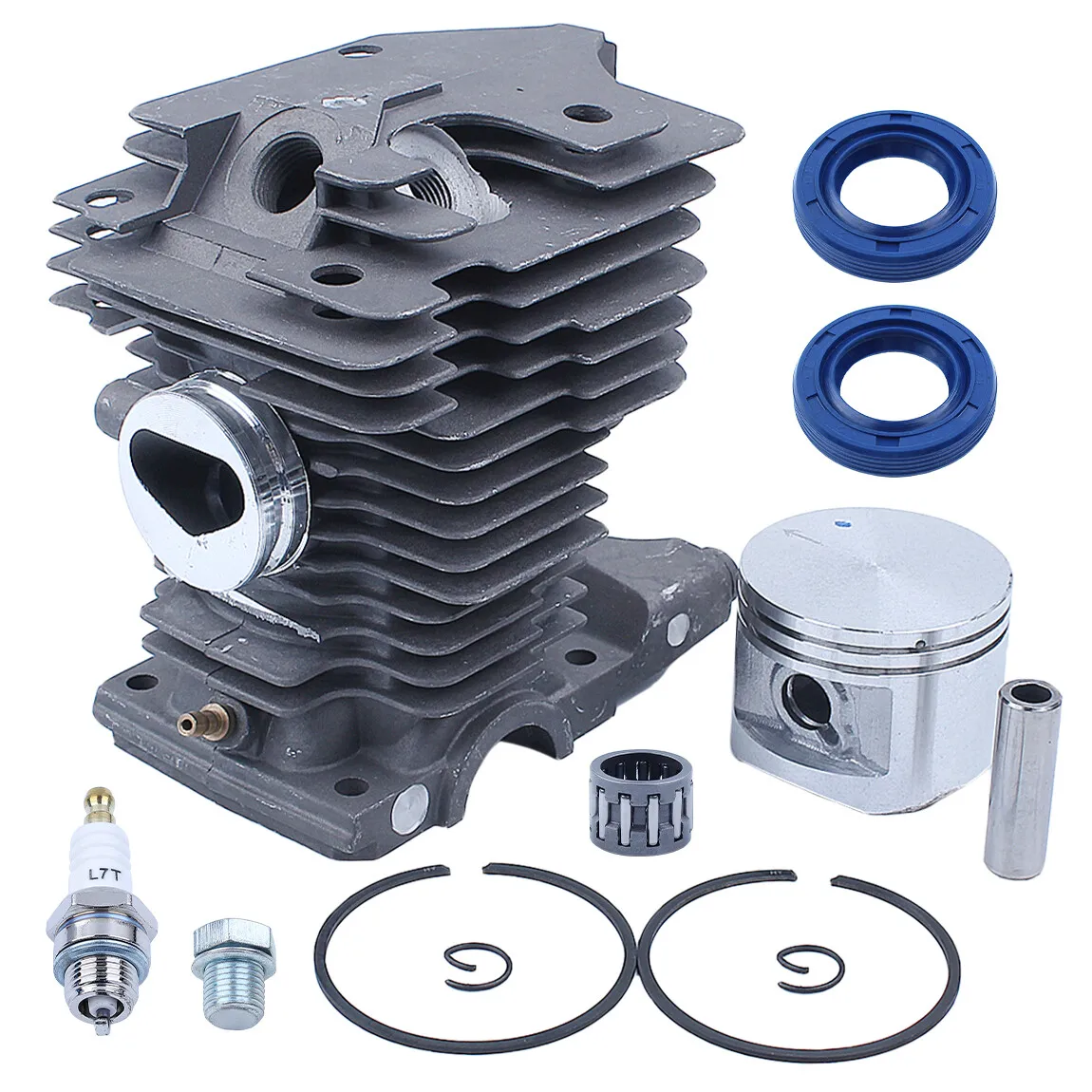 46mm Cylinder Piston Kit For Stihl MS270 MS280 MS280C Chainsaw Needle Bearing