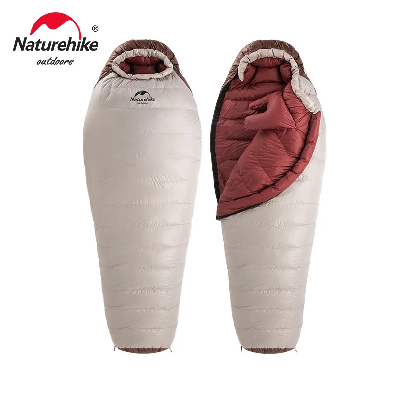 Naturehike Snowbird 7 2 Sleeping Bag Mummy Down Ultralight 4 Season Sleeping Bag Camping Duck Down -3 -7 Winter Sleeping Bag