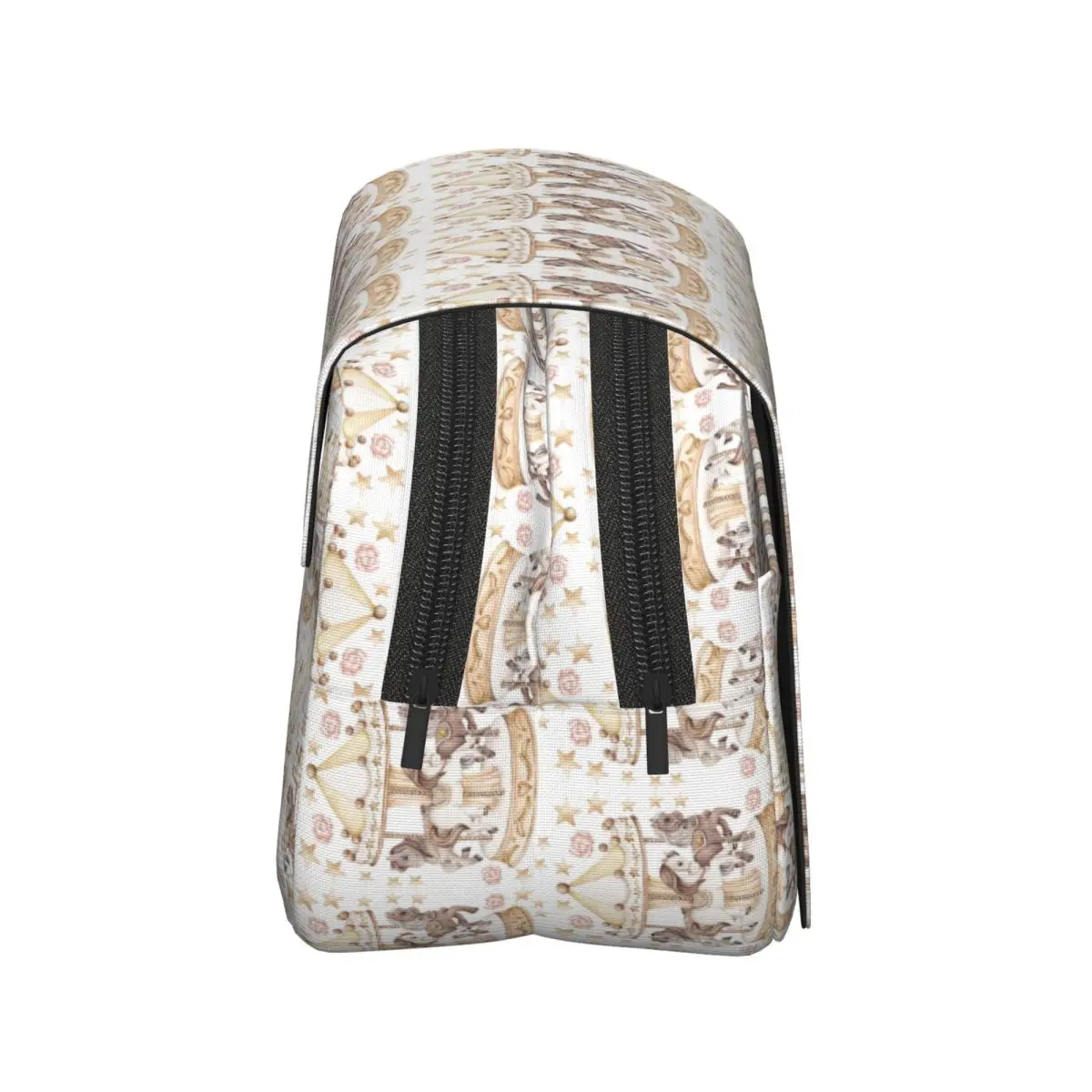 Pastel Circus Carousel Sprint Amusement Park Pencil Case Pen Holder Hard Shell Leather Large Capacity Pen Box Pencil Bag School