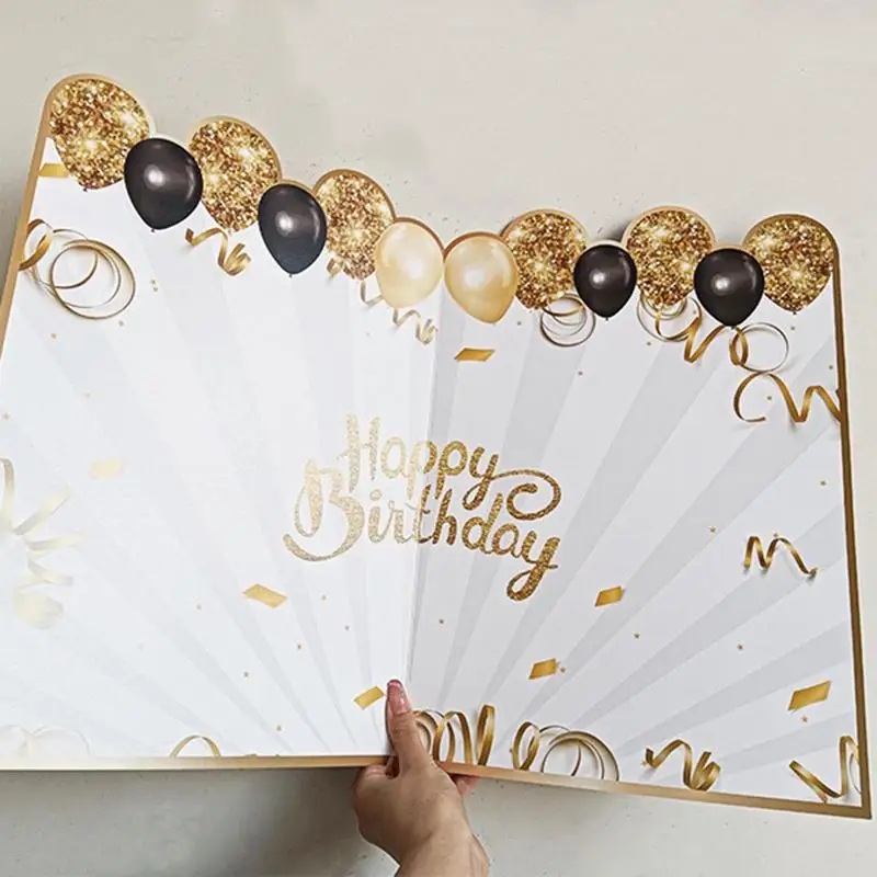 การ์ดอวยพรวันเกิดขนาดใหญ่21x15in การ์ดอวยพรวันเกิดมีความสุขการ์ดอวยพรวันเกิดแฮปปี้การ์ดแขกยักษ์ทางเลือก