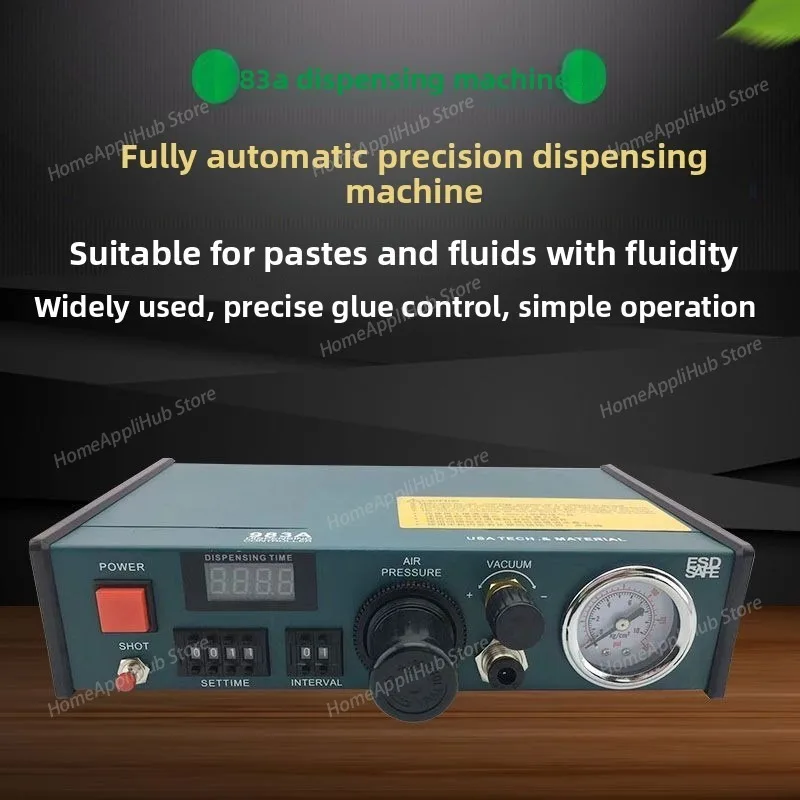 983A Auto Glue Dispenser Pneumatic Dispensing Controller Flux Solder Paste Liquid Controller Manual Pedal Dispenser