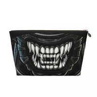 Custom Alien Predator Cosmetic Bag Women Cute Large Capacity Halloween Horror Monster Makeup Case Beauty Storage Toiletry Bags