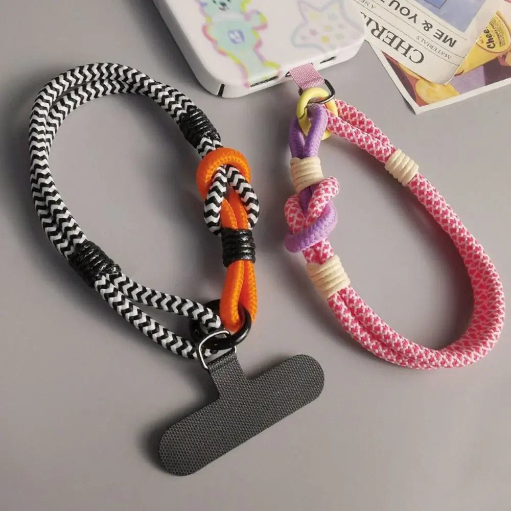 Simple Nylon Mobile Phone Lanyard Universal Anti-lost Rope Phone Wrist Straps Hanging Rope Phone Case Strap Keychain