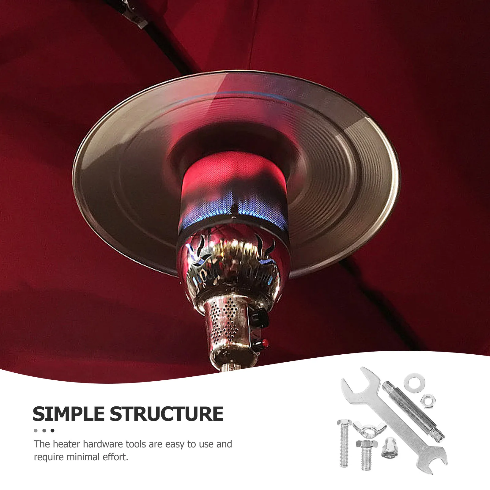 

1Set Patio Heater Hardware Replacement Kit Stainless Steel Outdoor Heater Tools Accessories Installation Parts