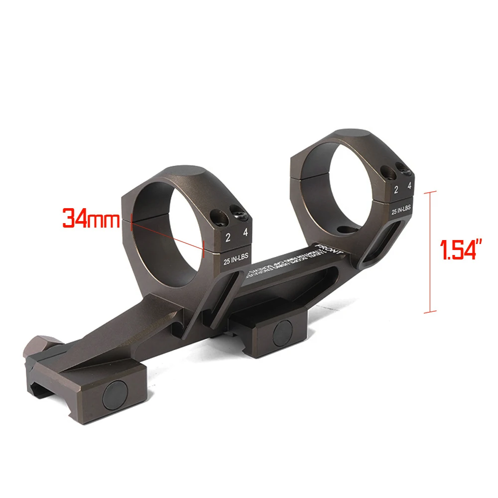 Imagem -02 - Tactical nf Ma479 Scope Mount Tube 30 mm 34 mm 1.54 193 Opitcal Centerline Height Lpvo Hunting Ar15 Ultra Novo 2024