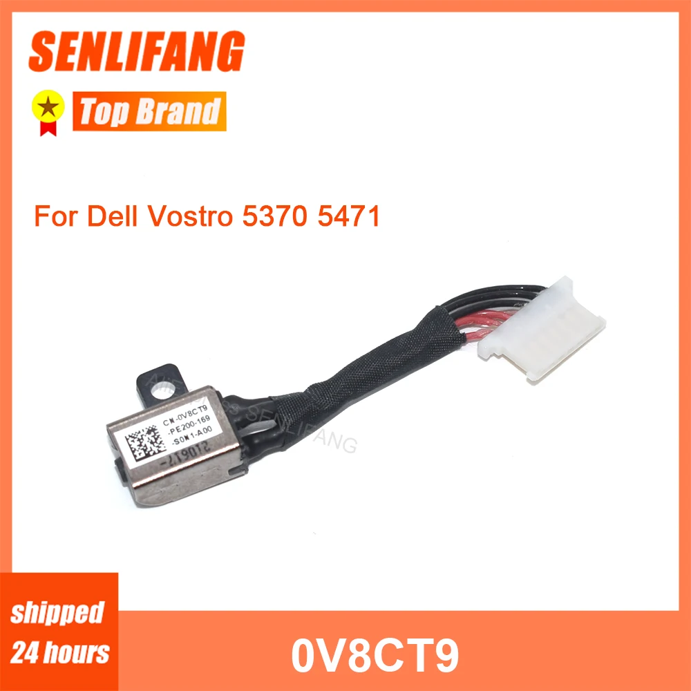 Brand New DC POWER JACK 0V8CT9 For Dell Vostro 5370 5471 Cable V8CT9 CN-0V8CT9 Fast Shipping