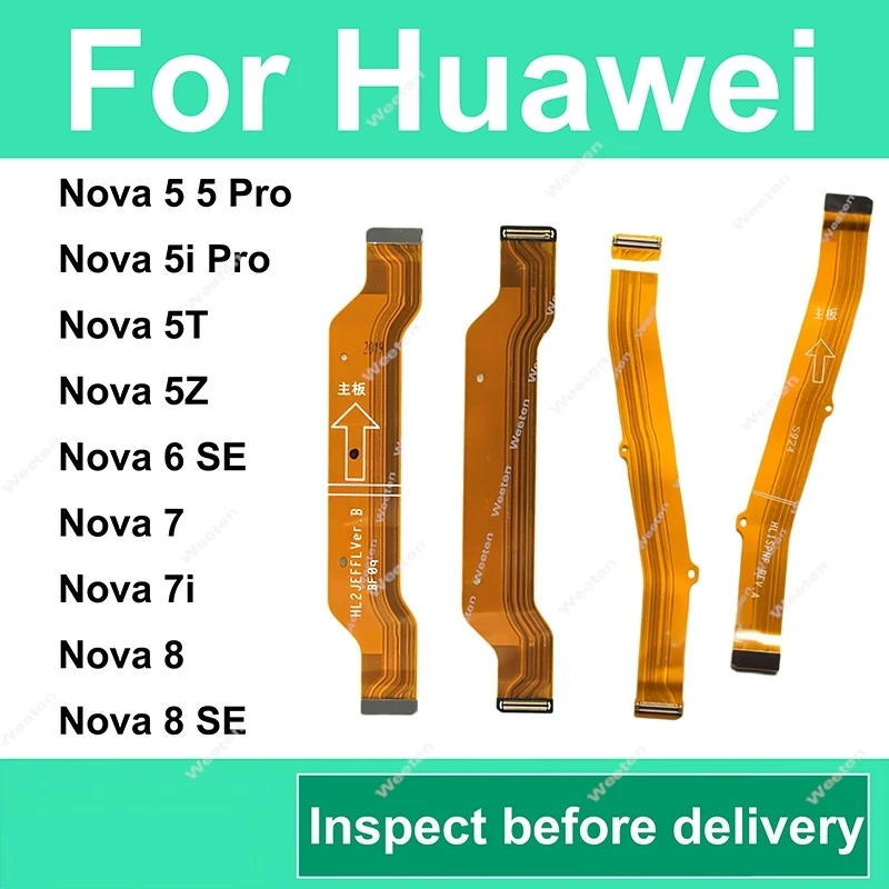 

Шлейф-кабель для материнской платы Huawei Nova 5, 5i, 7, 8 Pro, 5T, 5Z, 6se, 7i, 8se, для подключения LCD-экрана, запчасть