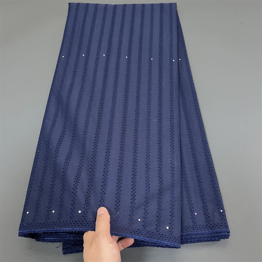 

Tulle Lace Fabric for Sewing Dress, Damask Cotton, High Quality, Pure Embroidery, Wedding Party, Nigerian, 5Yard, 2024, hz1328