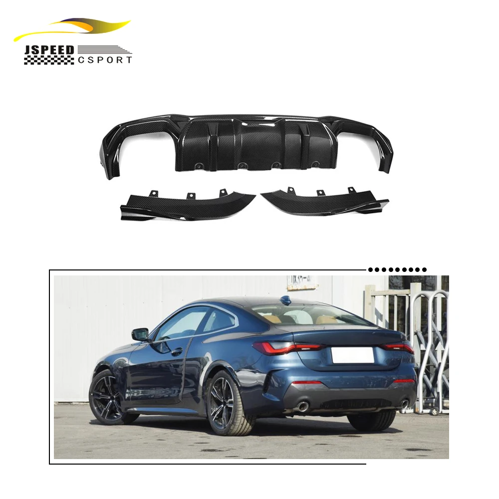 

For BMW 2020-23 G22 G23 4 Series Prepreg Dry Carbon Rear Bumper Diffuser