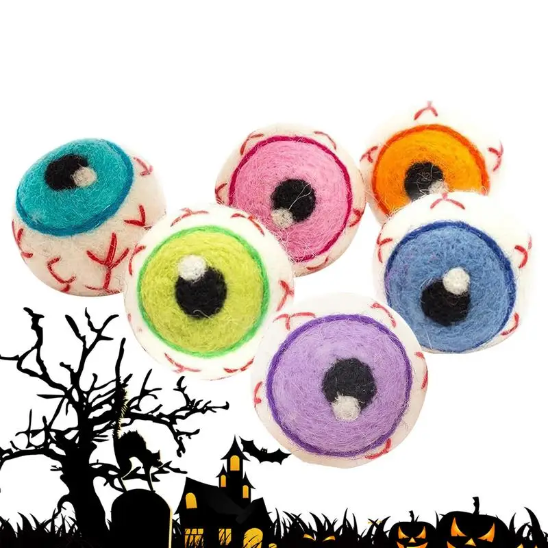 Felt Eyeballs Horror Themed Halloween Spooky sturdy material Horror-Themed Party Decor Fake Eyes For Halloween Fireplaces