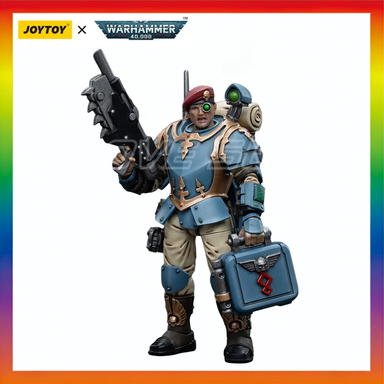 

In Stock Original JOYTOY Warhammer 40K Astra MilitarumTempestus Scions Command Squad55th KappicEaglesMedic 1/18 Action Figure