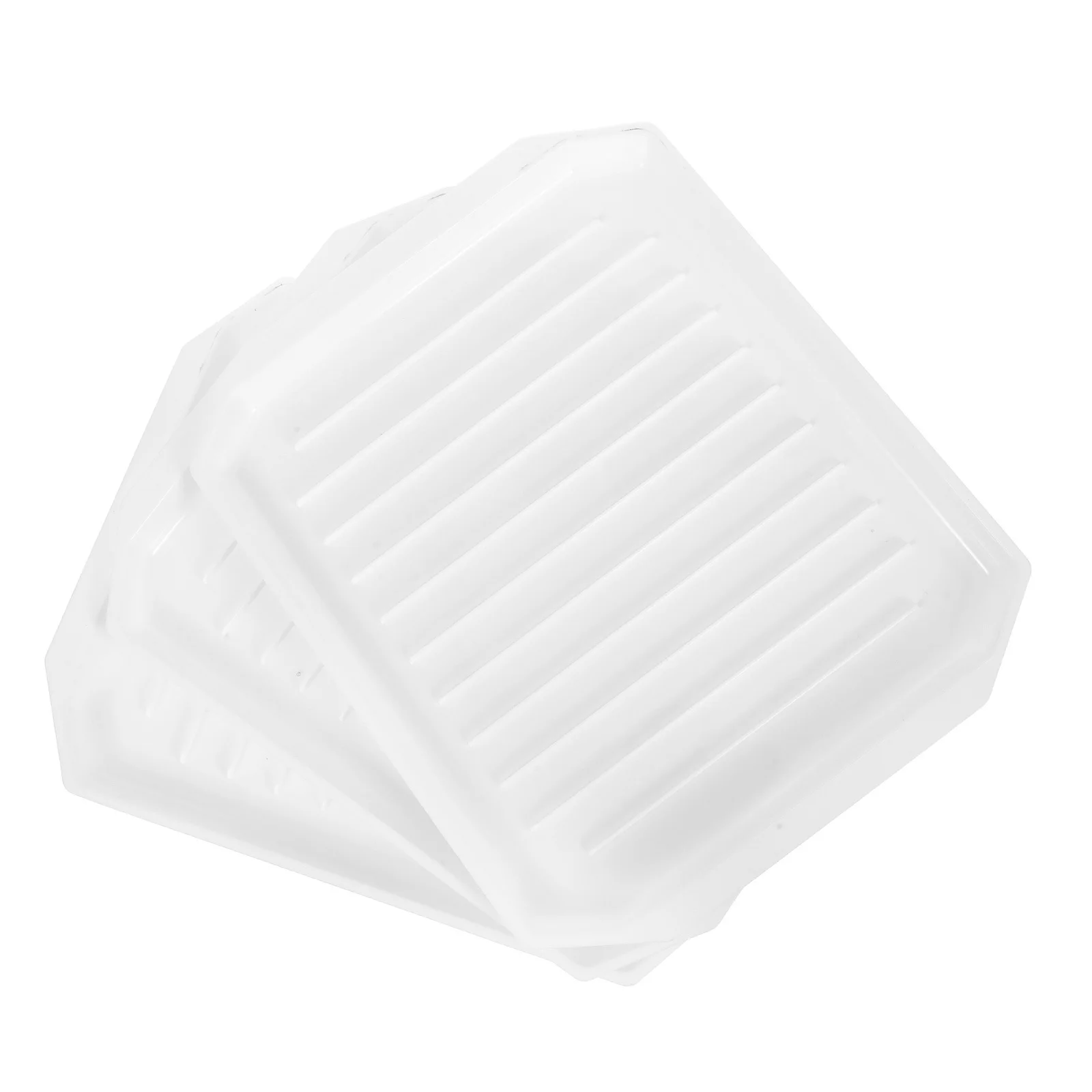 

3pcs Bacon Tray For Microwave Oven Multi-Purpose Baking Pan Large Capacity Non-Stick Easy Clean Kitchen Bakeware Gratin Roasted