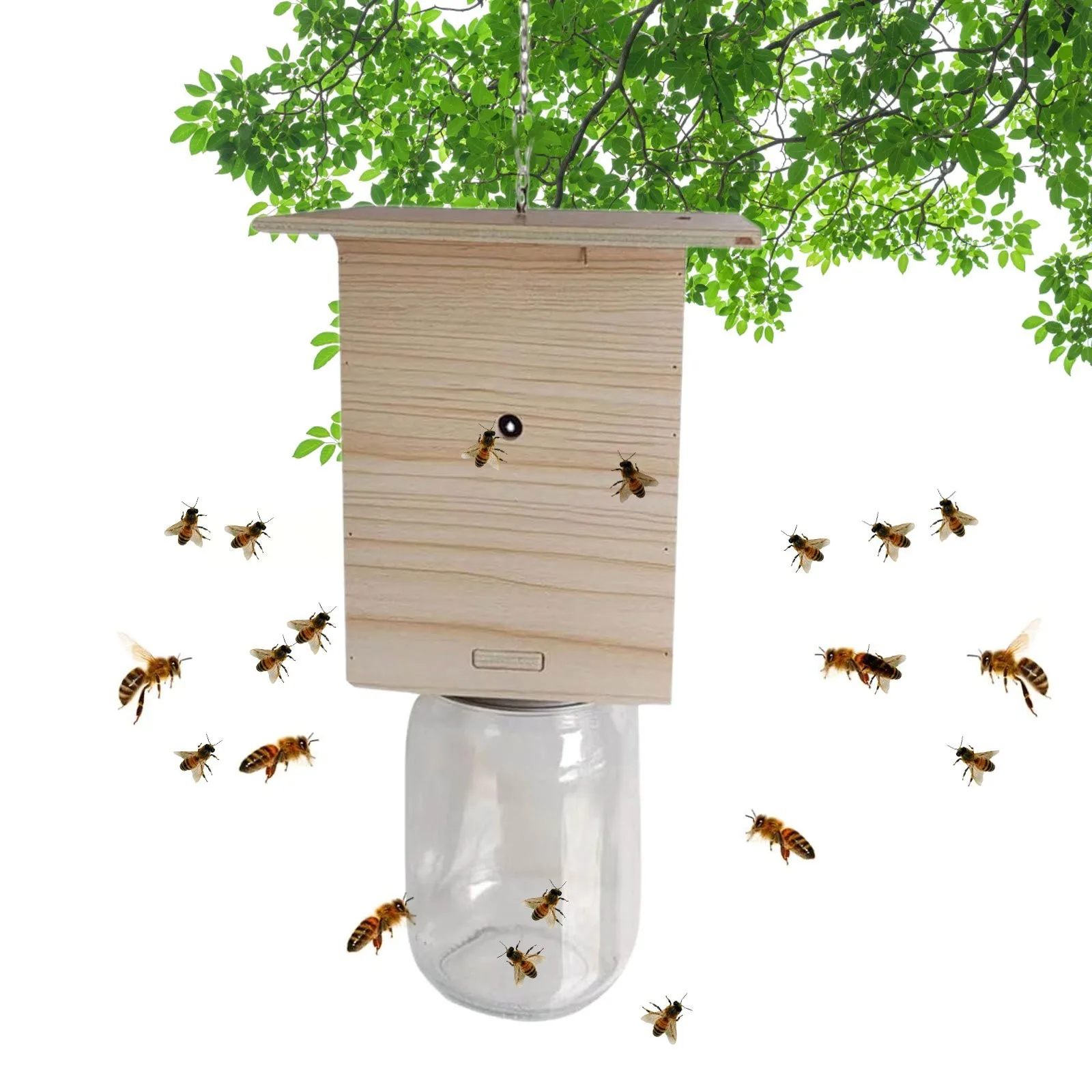 

Wood Boring Bee Trap Wasp Traps Outdoor Hanging For Carpenter Carpenter Bee Traps Home Best Bee Trap Tool