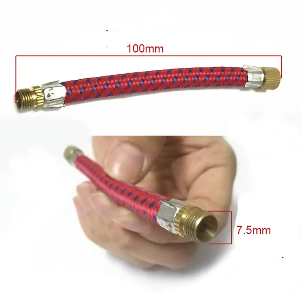 1Pc Pump Extension Hose Red//Blue Tube Pipe Cord Portable Bicycle Pumps Longer Use150Psi Schrader Bike Hose Adapter