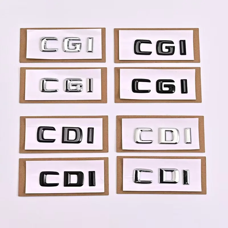 

3D ABS CDI CGI логотип буквы наклейка на багажник автомобиля для Mercedes C200 C220 W204 W205 E220 E200 E250 W211 эмблема значок аксессуары