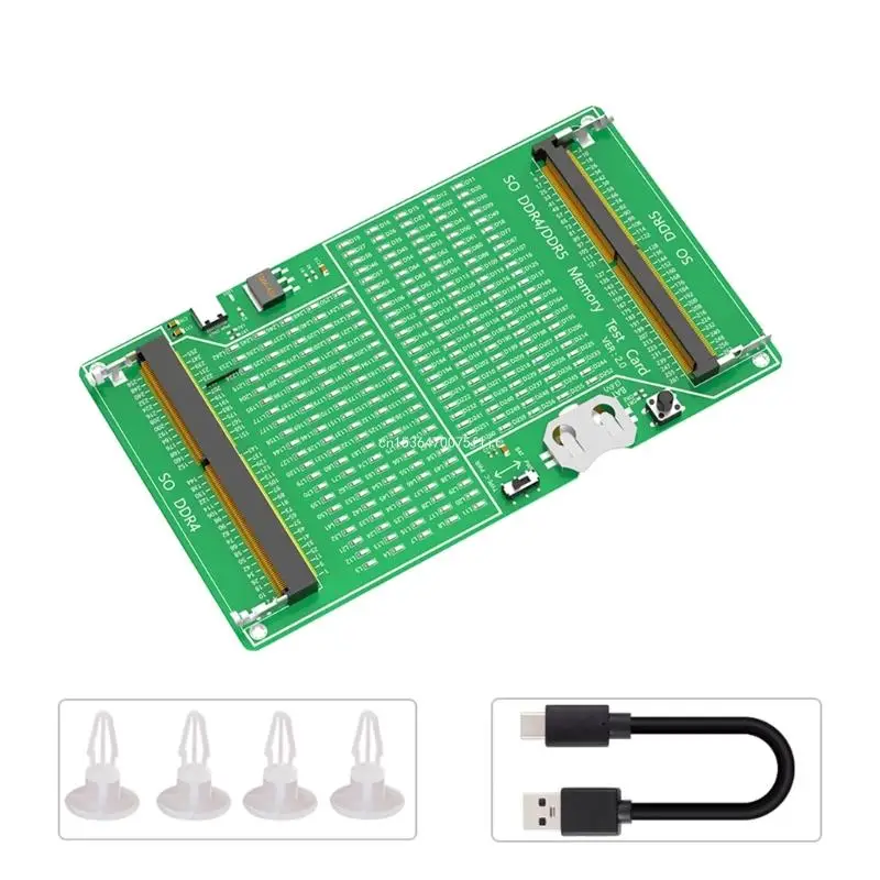 

Laptop Computer SO DDR4 DDR5 Memory Test Diagnosis Adapter Card Circuit Card Dropship