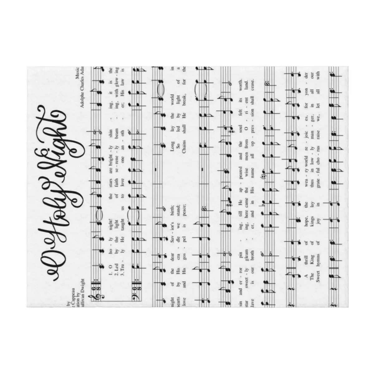 

O Holy Night Throw Blanket Polar blankets ands Sofa Throw anime Blankets