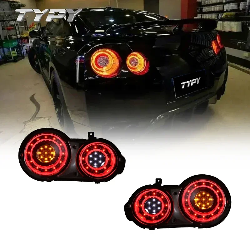 Car Tail Lamp Rear Lamp Accessories Modified LED Taillamp Tail Light For Nissan GTR 2007-UP