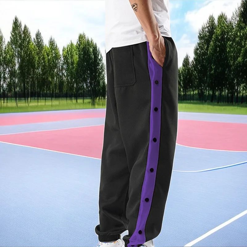 Men Mesh Knitted Joggers Quick Dry Pants Spring Summer Jersey Full Breasted Basketball Sweatpants Lightweight Tactical Trousers