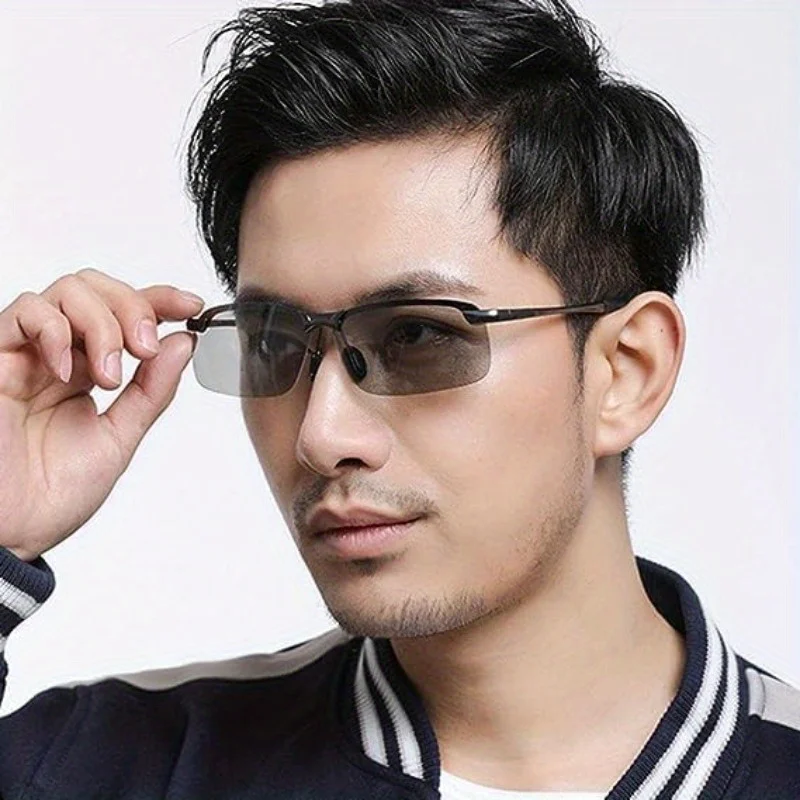 Polarisierte Lichtumwandlungsbrille UV400 Sport Tag- und Nachtfahrbrille Ultraleichte Reitbrille und Schutzbrille