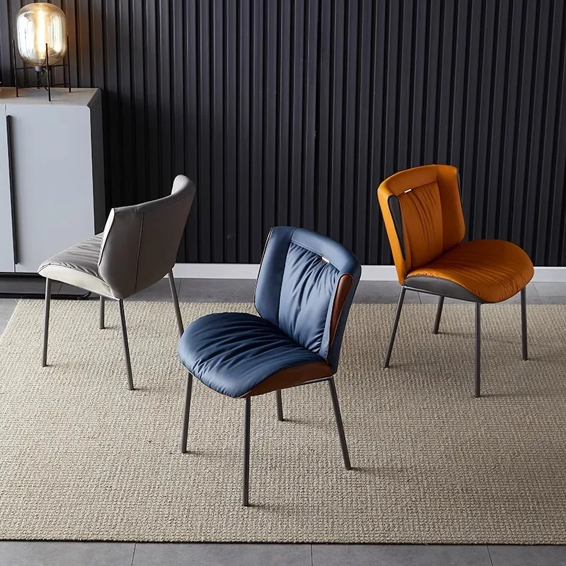 Modern Backrest Dining Chairs Stylish Knockers Bedrooms Kitchen Dining Chairs Living Room Office Mobili Per La Casa Furniture