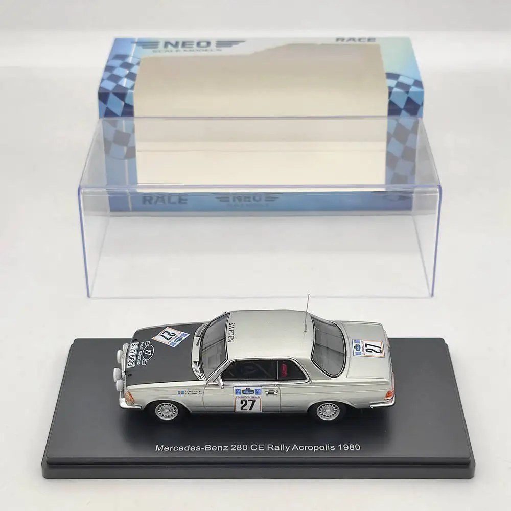 NEO SCALE MODELS 1/43 1980 280CE  #27 Rally Acropolis NEO46672 Resin Toys Car Limited Collection