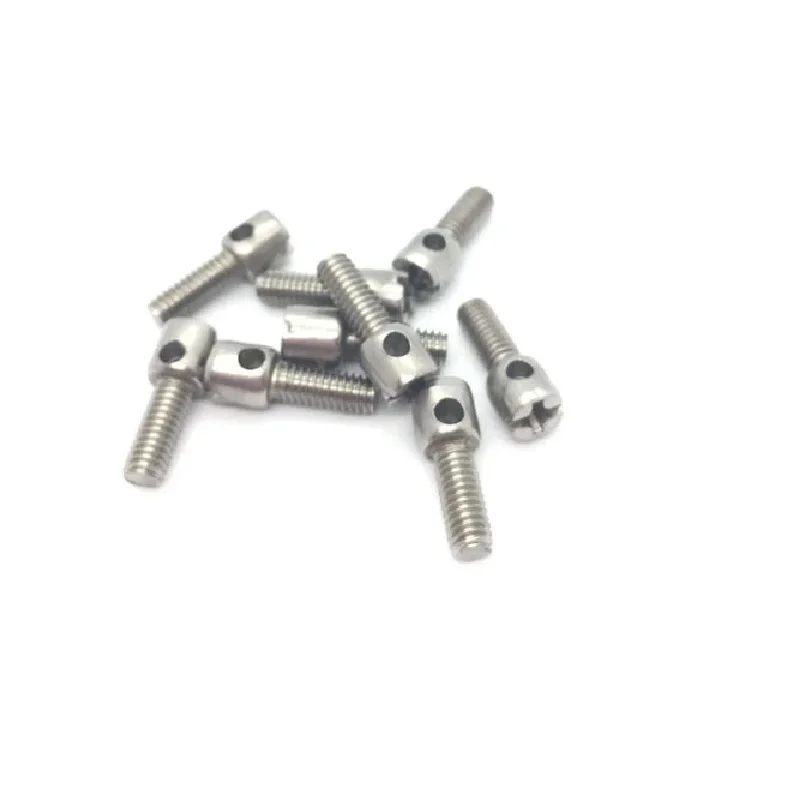 برغي محكم للرصاص مجلفن مع ثقب ، فولاذ مقاوم للصدأ ، M3M4M5M6 * 6 8 10 12 14 16 18 20 22 25 30 35 40 45 50 55 60 #4